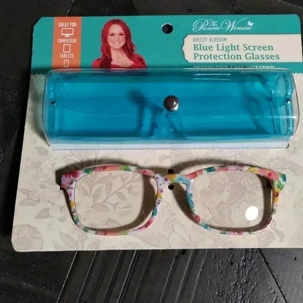 🌺🛍️ New Pioneer Woman Sweet Rose Blue Light Screen Protection Glasses